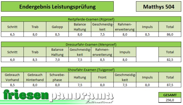 Leistungsprüfung Matthys 504