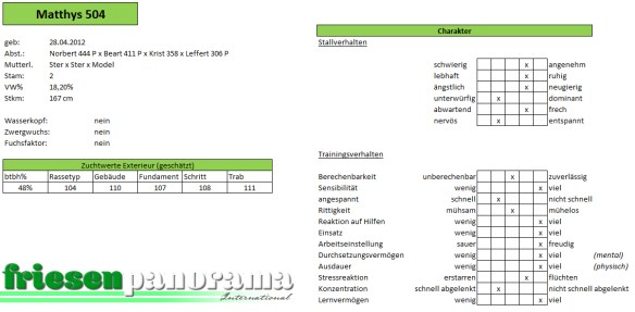 Trainingsrapport Matthys 504